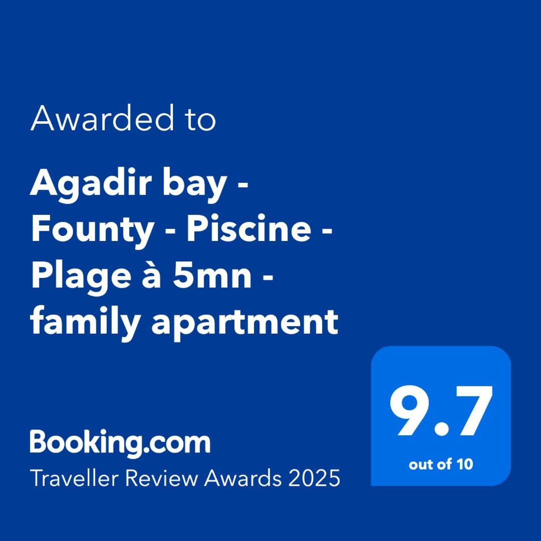 Agadir Bay - Founty - Piscine - Plage A 5Mn - Family Apartment Exterior photo